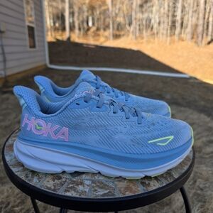 Hoka Clifton 9 1127896 DNK Dusk/Pink Twilight Running Shoes Women's Size 7 B